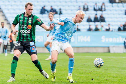Varbergs Niklas Dahlström och Malmö FFs Otto Rosengren