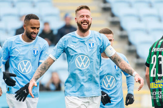 Malmö FFs Pontus Jansson jublar