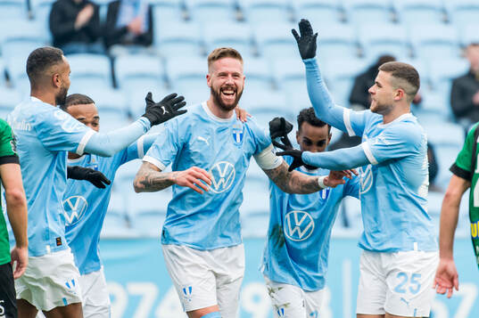 Malmö FFs Pontus Jansson jublar