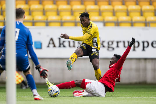 Elfsborgs Jalal Abdullah och Degerfors Mamadouba Diaby