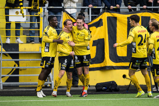 Elfsborgs Simon Hedlund, Michael Baidoo och Jens Jakob Dyhr