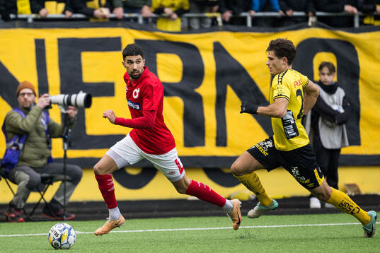Degerfors Elyas Bouzaiene och Elfsborgs Besfort Zeneli
