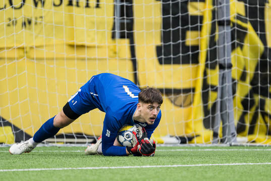 Degerfors målvakt Wille Jakobsson