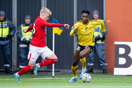 Degerfors Alexander Heden Lindskog och Elfsborgs Buhari