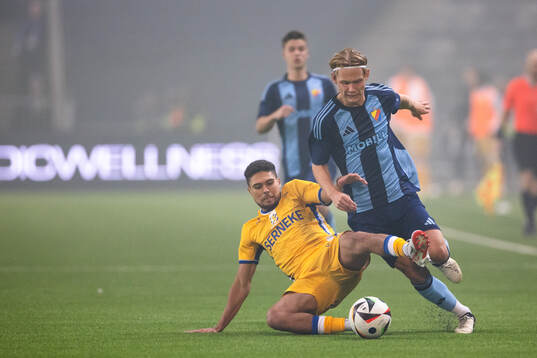 IFK Göteborgs Thomas Santos och Djurgårdens Tobias