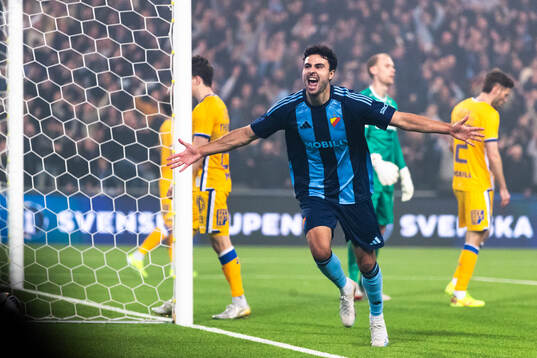 Djurgårdens Deniz Hummet jublar