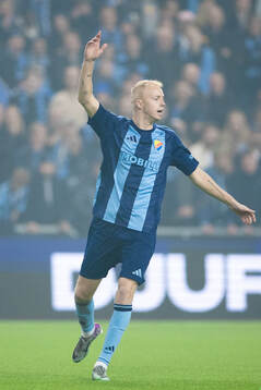 Djurgårdens Peter Therkildsen reagerar
