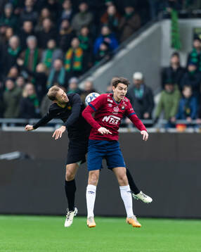 GAIS Gustav Lundgren och Örgrytes Noah Christoffersson