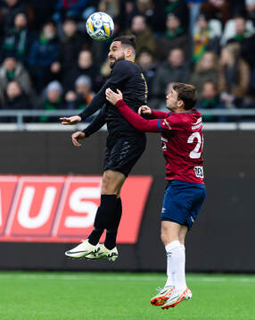 GAIS Mervan Celik och Örgrytes William Svensson