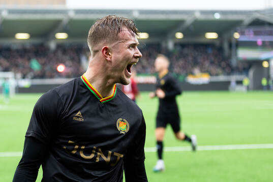 GAIS Alexander Ahl Holmström jublar