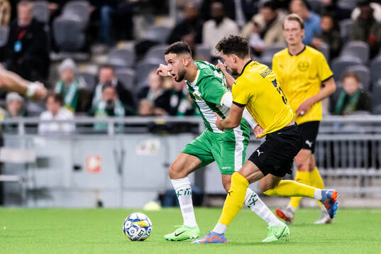 Hammarbys Abdelrahman Boudah Saidi och Mjällbys Colin