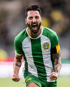 Hammarbys Nahir Besara jublar