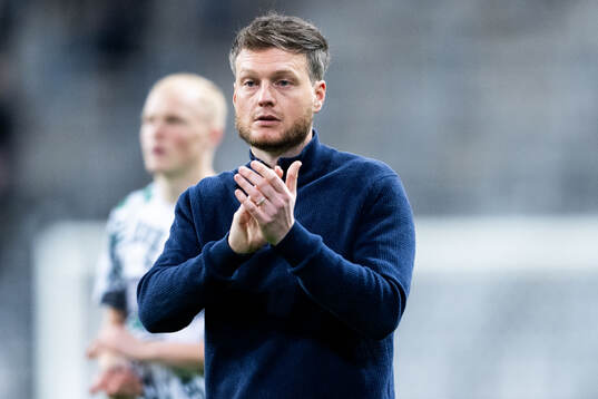 Hammarbys tränare Kim Hellberg deppar