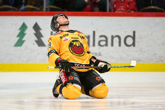 Luleås Erik Gustafsson innan ishockeymatchen i SHL mellan