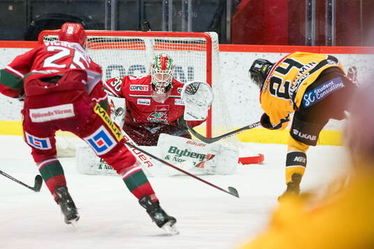 MoDos målvakt Lassi Lehtinen släpper in 2-3 av Brendan