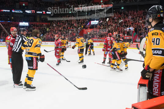 MoDos och Luleås spelare ibråk på planen