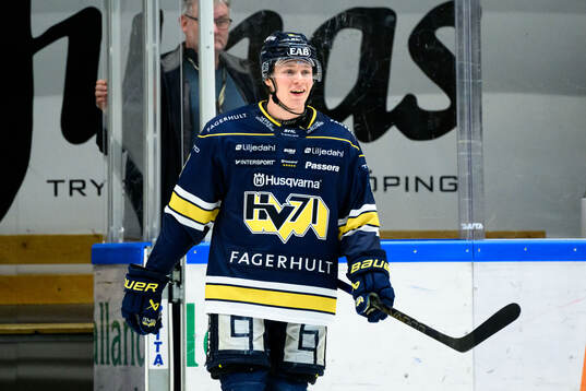 HV71s Victor Sjöholm deppar