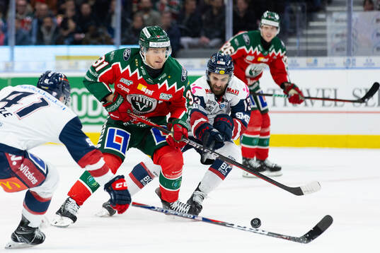 Frölundas Nicklas Lasu och Linköpings Anthony Greco