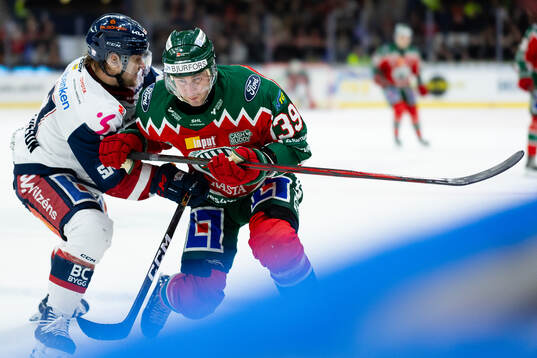 Linköpings Jesper Pettersson och Frölundas Mikael Ruohomaa
