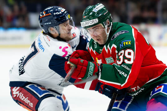 Linköpings Jesper Pettersson och Frölundas Mikael Ruohomaa