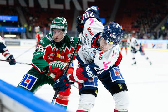 Frölundas David Edstrom och Linköpings John Nyberg