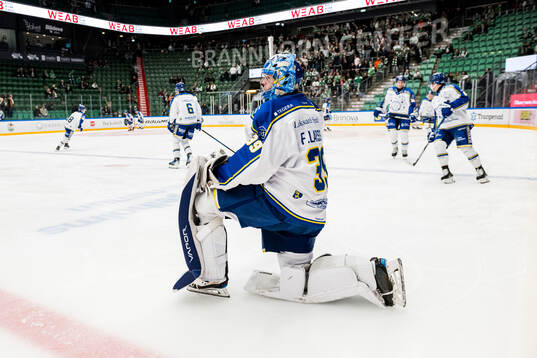 Leksands målvakt Filip Larsson