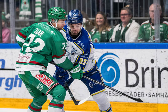 Rögles Daniel Zaar och Leksands Eddie Larsson