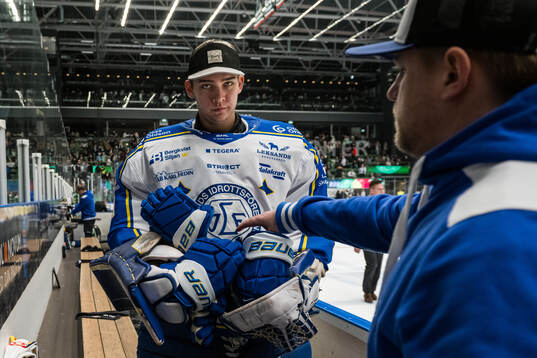 Leksands målvakt Marcus Gidlöf