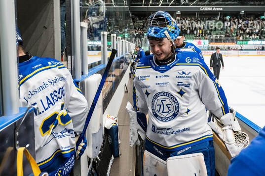 Leksands målvakt Filip Larsson