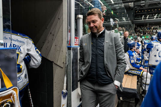 Leksands tränare Charles Berglund