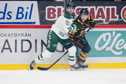 Färjestads Michael Lindqvist och Skellefteås Jonathan