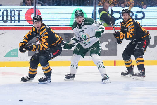 Skellefteås Rickard Hugg och Färjestads Joel Nyström