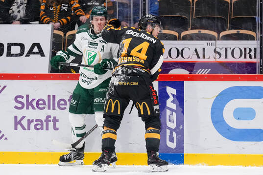 Färjestads Joakim Nygård och Skellefteås Andreas Johnson