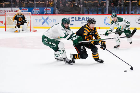 Färjestads Linus Johansson och Skellefteås Pär Lindholm