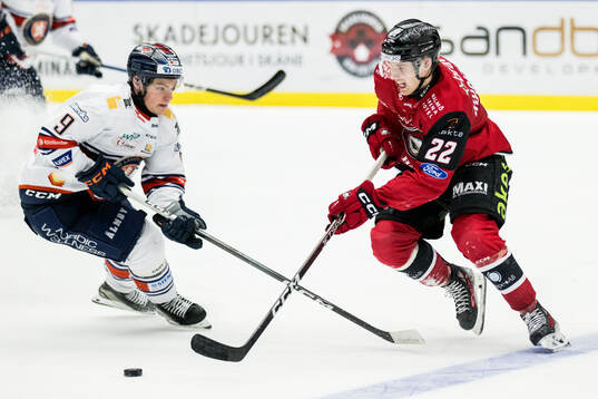 Växjös Victor Stjernborg och Malmö Redhawks Janne