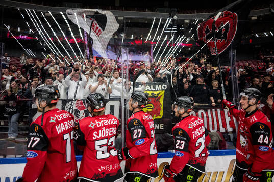 Malmö Redhawks Johan Ivarsson, Albert Sjöberg, Robin
