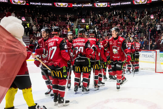 Malmö Redhawks Fredrik Händemark jublar