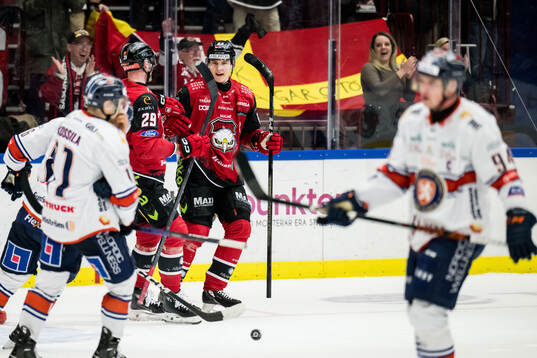 Malmö Redhawks Fredrik Händemark jublar