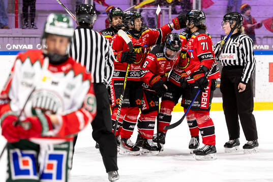 Luleå / MSSKs spelare jublar