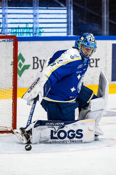Leksands målvakt Filip Larsson