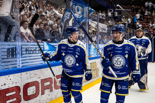 Leksands Kalle Östman och Leksands Justin Glenn Kloos