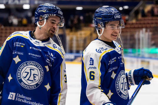 Leksands Eddie Larsson och Leksands Felix Unger Sörum