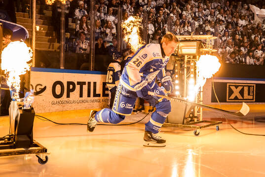 Leksands Patrik Norén innan ishockeymatchen i SHL mellan