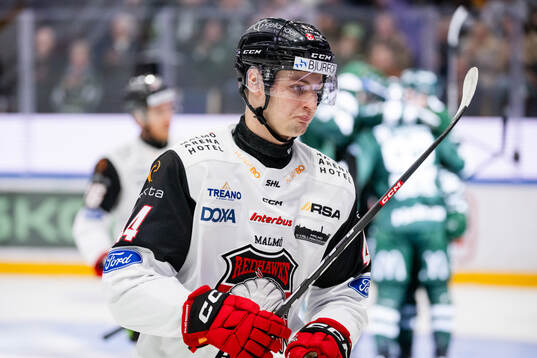 Malmö Redhawks Freddie Larsson deppar