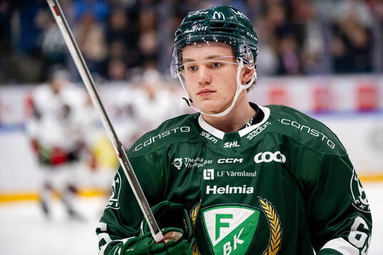 Färjestads Noel Fransén deppar