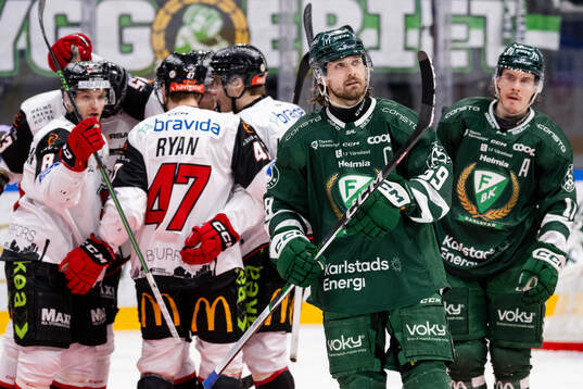 Färjestads Linus Johansson deppar
