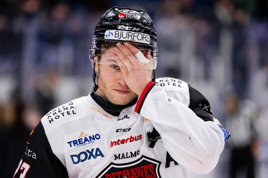 Malmö Redhawks Christoffer Forsberg deppar