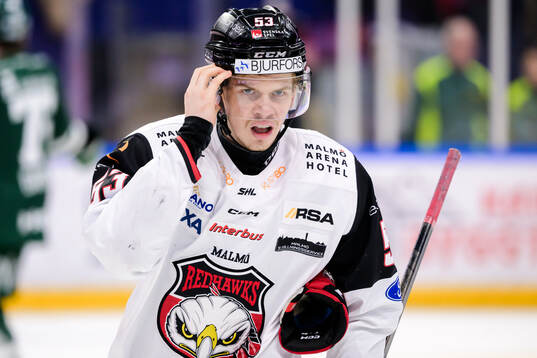 Malmö Redhawks Albert Sjöberg deppar