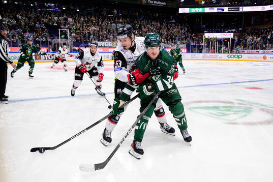 Malmö Redhawks Albert Sjöberg och Färjestads Michael