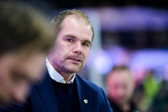 Färjestads tränare Thomas Mitell